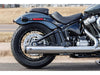 4in. Grand National Slip-On Muffler - Chrome with Black End Cap. Fits Softail Street Bob, Low Rider S, Low Rider ST & Heritage 2025up
