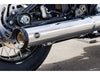 4in. Grand National Slip-On Muffler - Chrome with Black End Cap. Fits Softail Street Bob, Low Rider S, Low Rider ST & Heritage 2025up