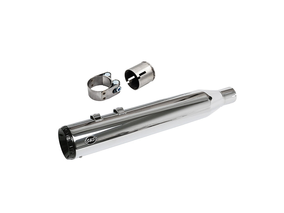 Swindler 2-into-1 4.5in. Muffler Kit - Chrome with Black End Cap. Fits Touring 2017up
