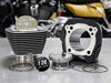 136ci Stroker Big Bore Kit with Highlighted Fins - Black. Fits Milwaukee-Eight 2017up with S&S 4-5/8in. Stroker Flywheel.
