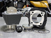 136ci Big Bore Kit with Highlighted Fins - Black Granite. 11.0:1 Compression. Fits CVO Milwaukee-Eight 2023up with 121ci Engine