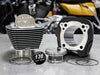 136ci Big Bore Kit with Highlighted Fins - Black Granite. 13.0:1 Compression. Fits CVO Milwaukee-Eight 2023up with 121ci Engine