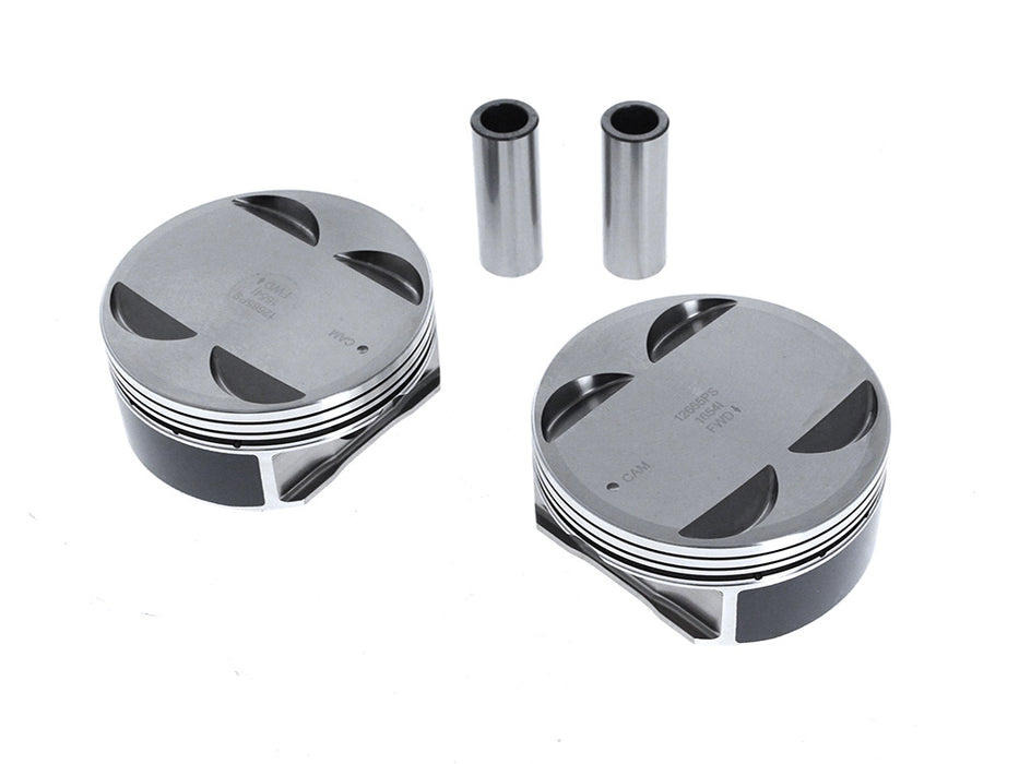 Std Pistons with 11.0:1 Compression Ratio. Fits Milwaukee-Eight 2017up with Big Bore 114ci to 128ci Engine.