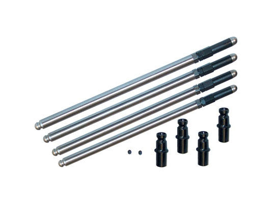 Adjustable Pushrod Kit with Solid Tappet Adapters. Fits Big Twin 1966-1984. – S&S