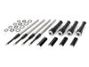 Quickee Adjustable Pushrod Kit - Black. Fits Milwaukee-Eight 2017up.