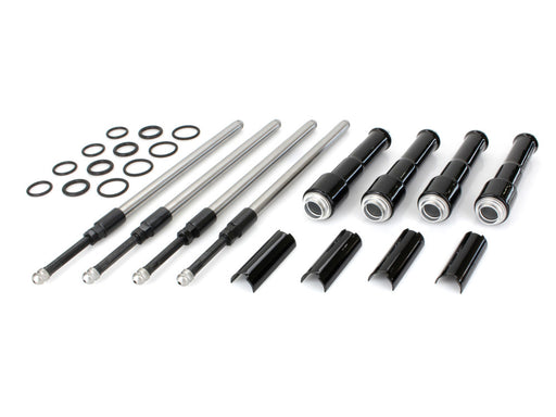 Quickee Adjustable Pushrod Kit - Black. Fits Milwaukee-Eight 2017up.
