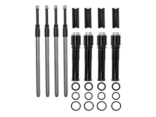 Quickee Adjustable Pushrod Kit - Black. Fits Twin Cam 1999-2017.