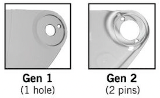 BILTWELL Helmet Shield GEN 1 Baseplate Kit