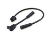 8mm Spark Plug Wire Set - Black. Fits Softail 2000-2017 and Dyna 1999-2017.