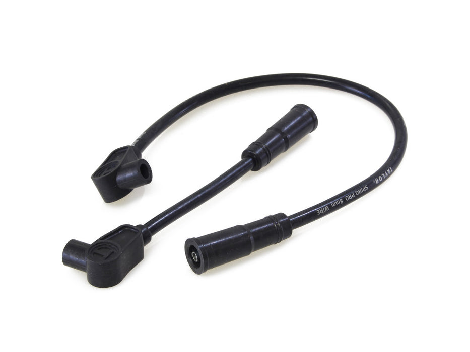 8mm Spark Plug Wire Set - Black. Fits Softail 2000-2017 and Dyna 1999-2017.