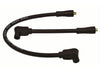 10.4mm Spark Plug Wire Set - Black. Fits Softail 1984-1999, Dyna 1991-1998, FL 1965-1979, FX 1965-1985 and Sportster 1965-1985.