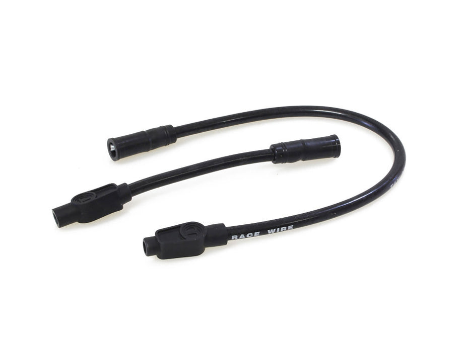 10.4mm Spark Plug Wire Set - Black. Fits Touring 1999-2008 with Carb and Sportster 2007-2021.