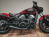 Comp-S 2-into-1 Exhaust - Black with Carbon Fiber End Cap. Fits Indian Scout 2015-2024 & also fits Victory Octane.