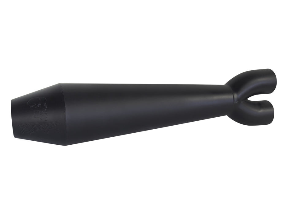 Megaphone Gen II 2-into-1 Exhaust - Black. Fits Softail Breakout & Fat Boy 2018-2024