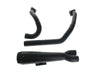 Comp-S 2-into-1 Exhaust - Black with Carbon Fiber End Cap. Fits Indian Cruiser 2022up