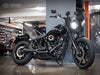 Comp-S 2-into-1 Exhaust - Black with Carbon Fiber End Cap. Fits Softail 2018up with Non-240 Rear Tyre