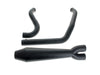 Megaphone Gen II 2-into-1 Exhaust - Black. Fits Softail 2018up with Non-240 Rear Tyre