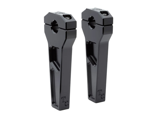 6in. Straight Two Piece Riser Kit - Black. Fits 1-1/8in. Handlebar.