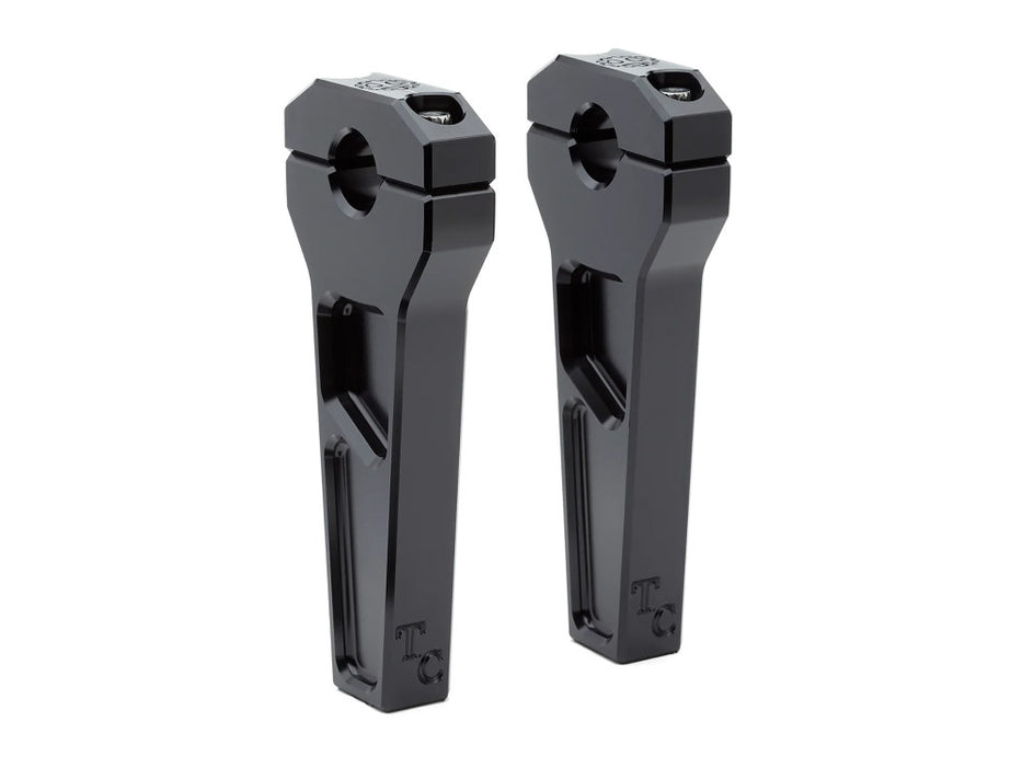 6in. Straight Two Piece Riser Kit - Black. Fits 1-1/8in. Handlebar.