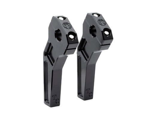 6in. Pullback Two Piece Riser Kit - Black. Fits 1-1/8in. Handlebar.