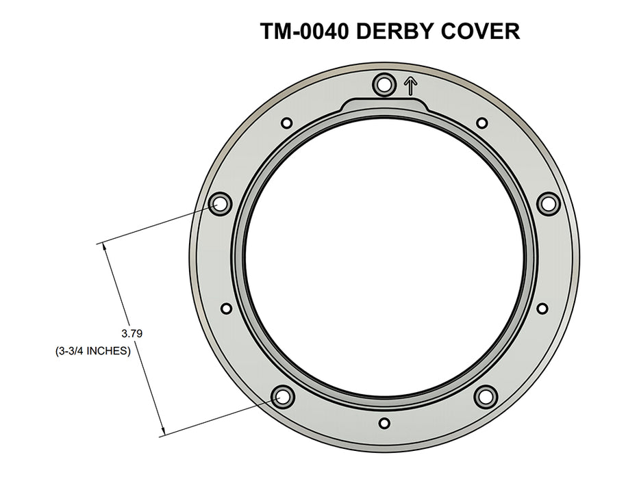 Assault Clear Derby Cover - Gloss Black. Fits Softail 1999-2018, Dyna 1999-2017 & Touring 1999-2015.