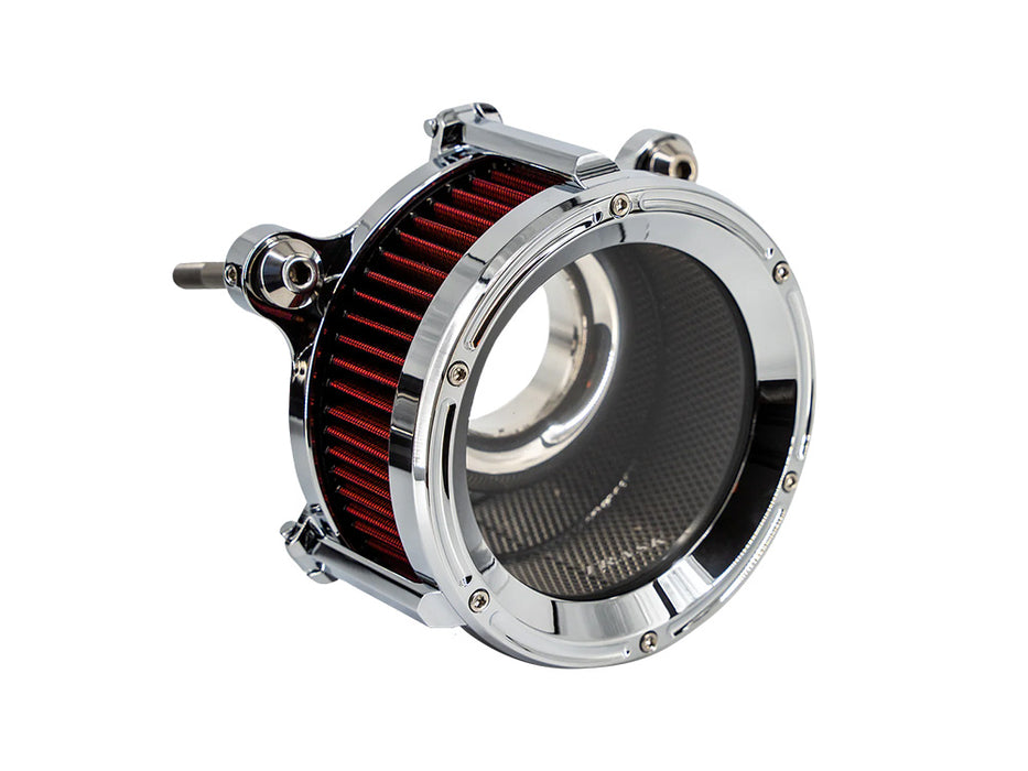 Assault Clear Air Cleaner Kit - Chrome. Fits CVO Touring 2023up, Street Glide & Road Glide 2024up, Touring 2025up & Softail 2025up