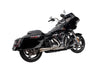 Assault 2-into-1 Exhaust - Stainless Steel. Fits Touring 2017up