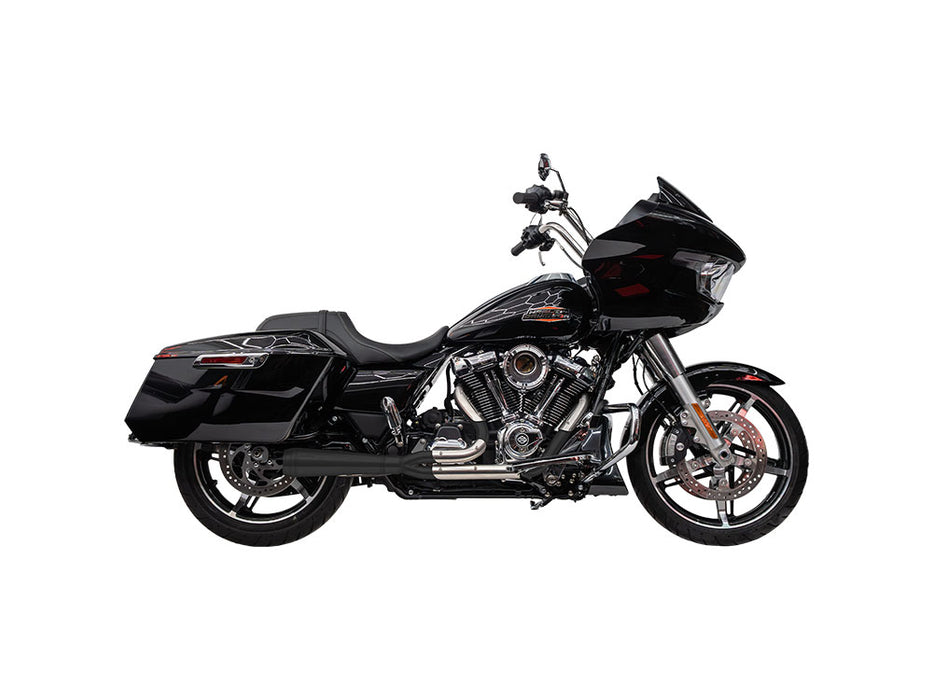 Assault 2-into-1 Exhaust - Black. Fits Touring 2017up