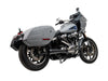 Assault 2-into-1 Exhaust - Black. Fits Softail 2018up.