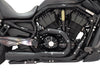 Assault 2-into-1 Exhaust - Black. Fits V-Rod 2007-2017.