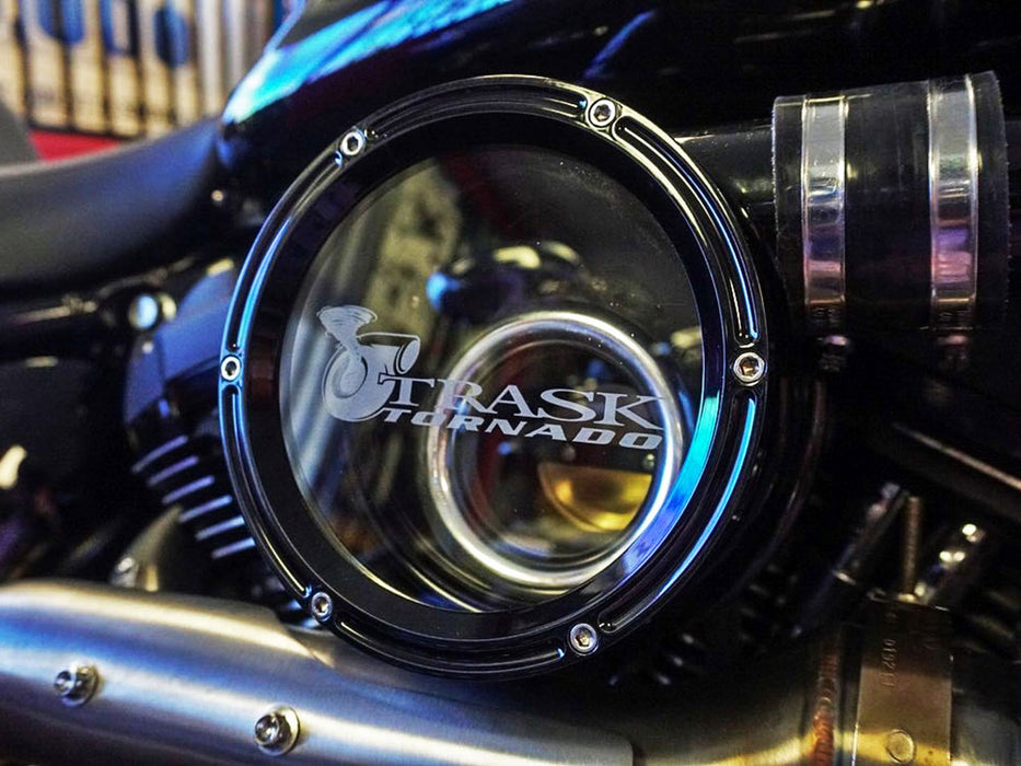 Tornado Turbo Kit - Stainless Exhaust, Black Billet. Fits Touring 2017-2023 and Softail 2018-2024