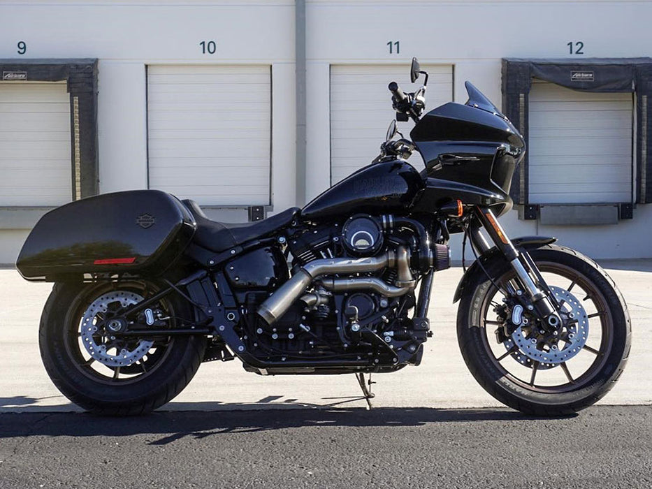 Tornado Turbo Kit - Stainless Exhaust, Black Billet. Fits Touring 2017-2023 and Softail 2018-2024