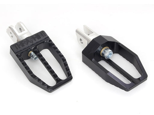 Militant Footpegs - Black. Fits Softail 2018up Front Rider