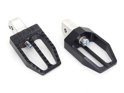 Militant Footpegs - Black. Fits Softail 2018up Rear Passenger