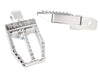 Militant Footpegs - Chrome. Fits Softail 2018up Rear Passenger