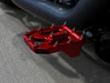 Aggressor Footpegs - Red. Fits Softail 2018up Front Rider