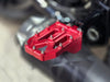 Aggressor Footpegs - Red. Fits Softail 2018up Rear Passenger