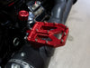 Aggressor Footpegs - Red. Fits Softail 2018up Rear Passenger