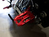 Aggressor Footpegs - Red. Fits Softail 2018up Rear Passenger