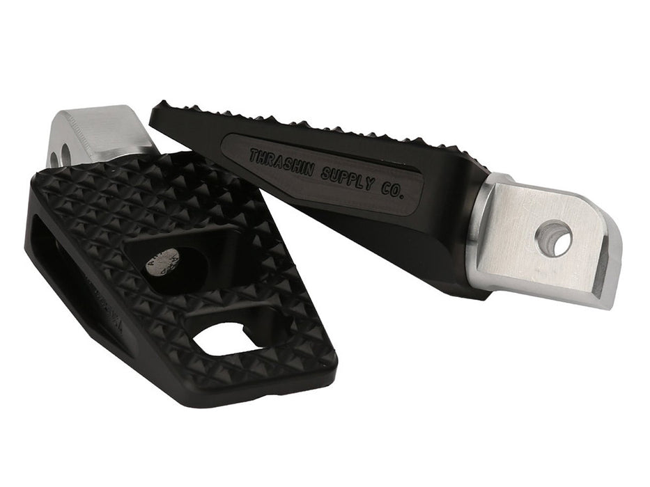 P-54 Footpegs - Black. Fits Softail 2018up Rear Passenger