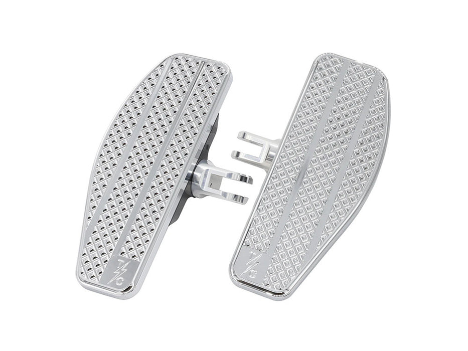 Mini Floorboards - Chrome. Fits Softail 2018up Front Rider