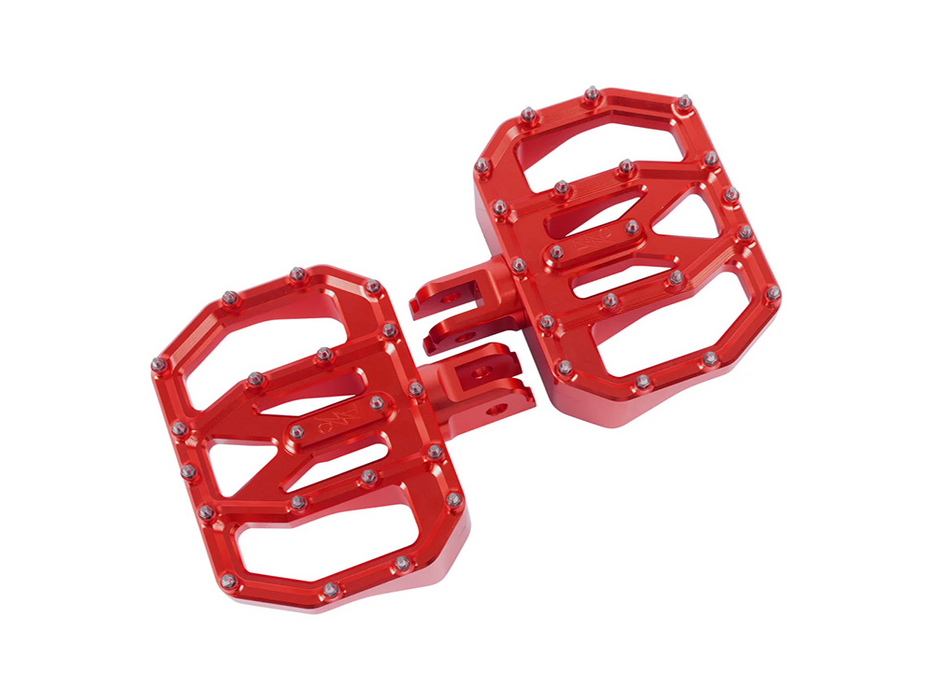 Thrashin Supply - Aggressor Mini Floorboards – Red. Fits Softail 2018up Front Rider