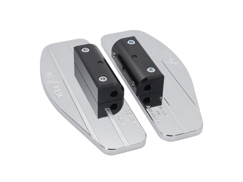 Rear/Passenger Floorboards - Chrome. Fits Touring 1983up