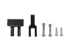 Thrashin OG Risers to Gauges Relocation Bracket - Black. Fits Thrashin' Gauge housings.