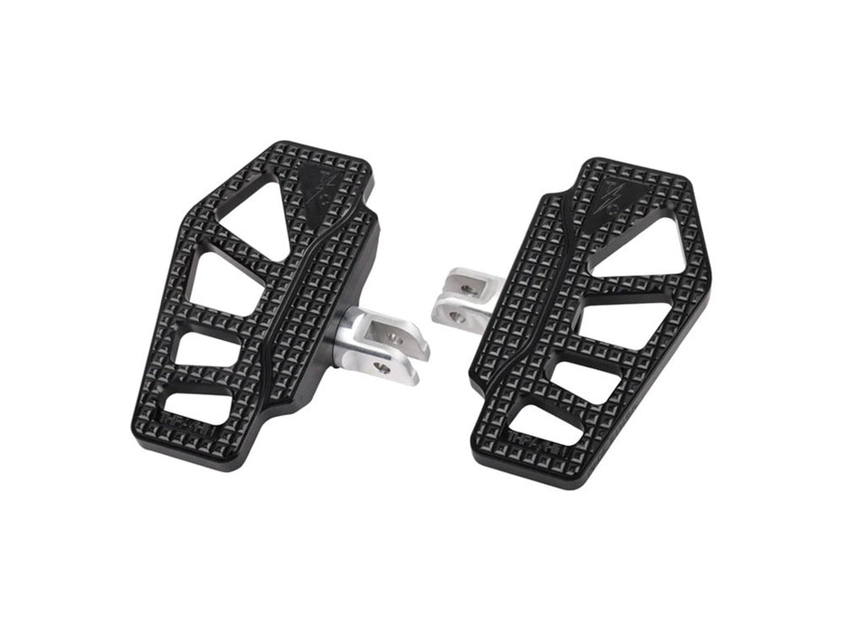 Apex Mini Rider Floorboards - Black. Fits Softail 2018up Front Rider