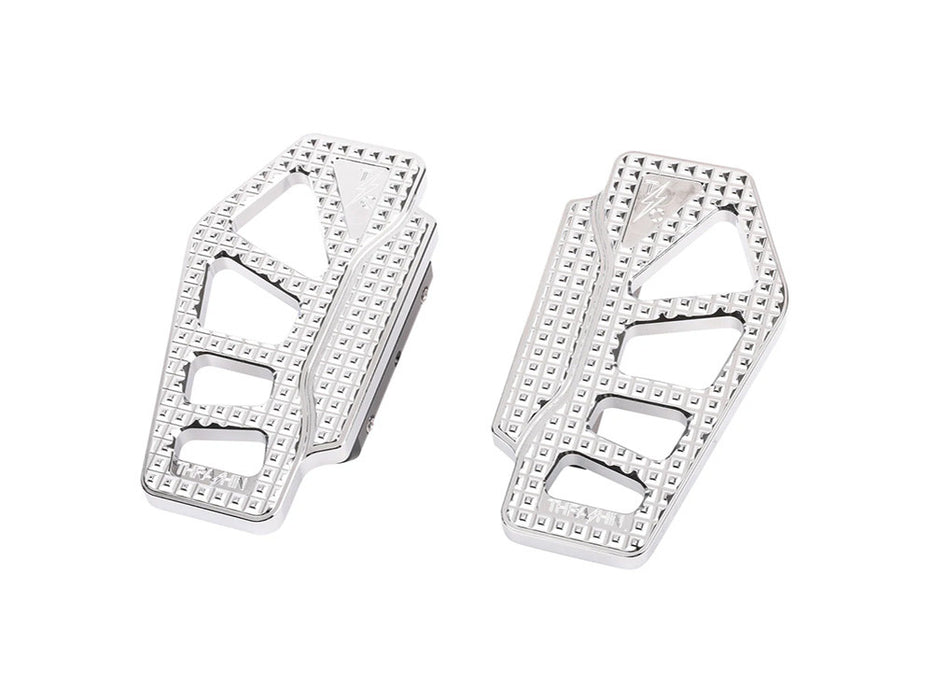 Apex Rear/Passenger Floorboards - Chrome. Fits Touring 1983up.