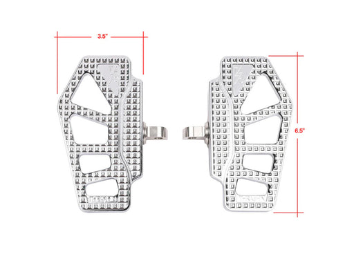 Apex Mini Floorboards with HD Male Mount - Chrome