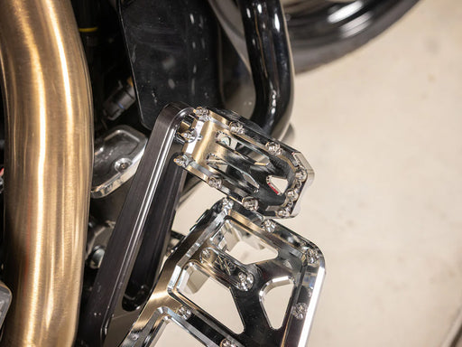 Aggressor Brake Arm Pedal - Chrome. Touring 2014up (Using Thrashin Brake Arms)