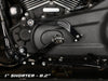 1in. Shorter Shift Arm - Black. Fits Softail 2018up with Mid Controls