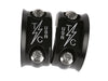 OG Clutch & Brake Perch Clamp - Twice Cut Black. Fits Softail 1984-2024, Dyna 1991-2017, Most Touring 1982-2024, Sportster 1982-2003 & FXR 1982-1994